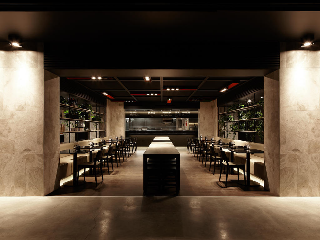 Hotel Realm Camberra Exterior foto Interior of the restaurant